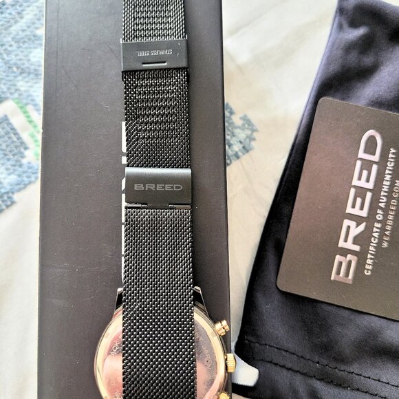 Breed Men's Espinosa Chronograph Mesh Bracelet Watch - Picture 3 of 7